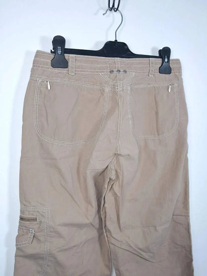 Pantacourt Cargo Camel Jacqueline Riu – Taille 36 – 100% Coton