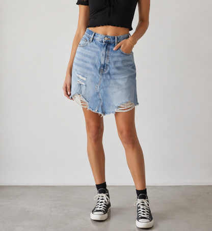 Jupe destroy H&M en taille 50 original avec un côté rock