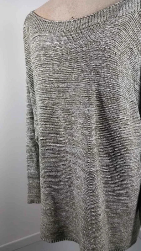 Pull Léger Chiné - Encolure Bateau - Taille 54