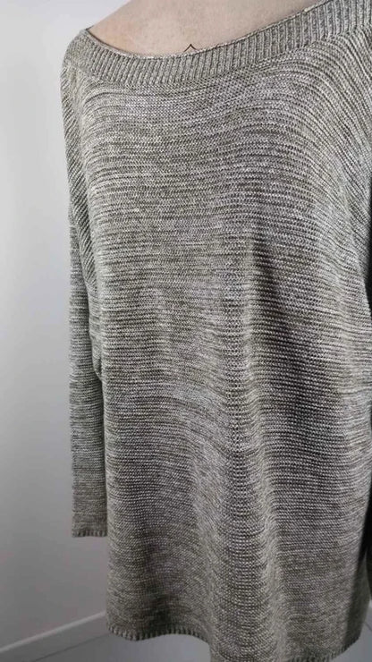 Pull Léger Chiné - Encolure Bateau - Taille 54