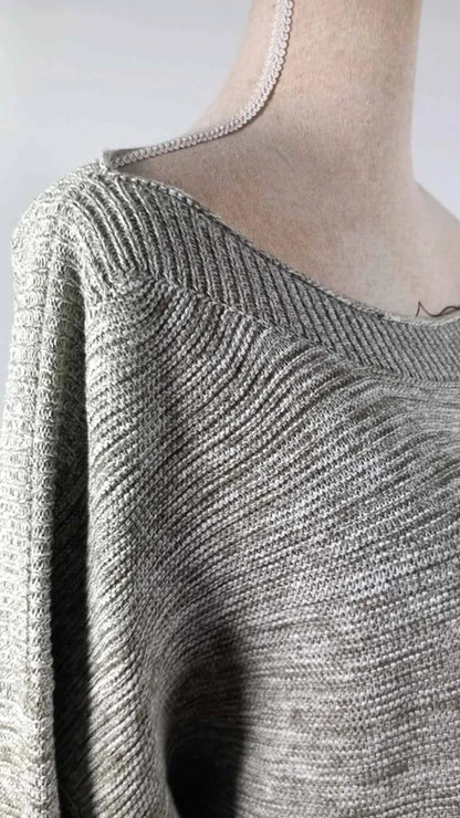 Pull Léger Chiné - Encolure Bateau - Taille 54
