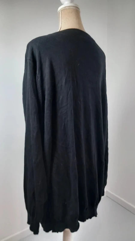 Gilet Noir Betty Boop - Broderies - T. 56/58 Oversize