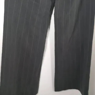 Wide-Leg Trousers with Braces - Working Girl Style - New - UK 10