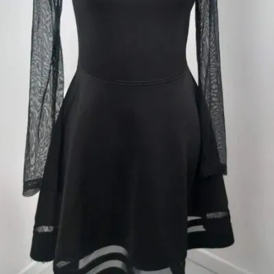 Robe Noire de Soirée Tanais - Détails Dentelle & Transparence - Neuve - Taille 3