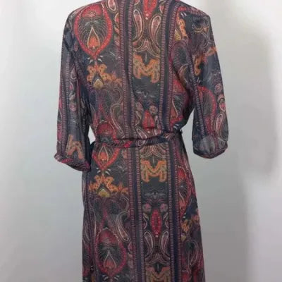 Robe Tunique ELORA Voile Bohème – Imprimé Paisley – Taille 1 – NEUVE
