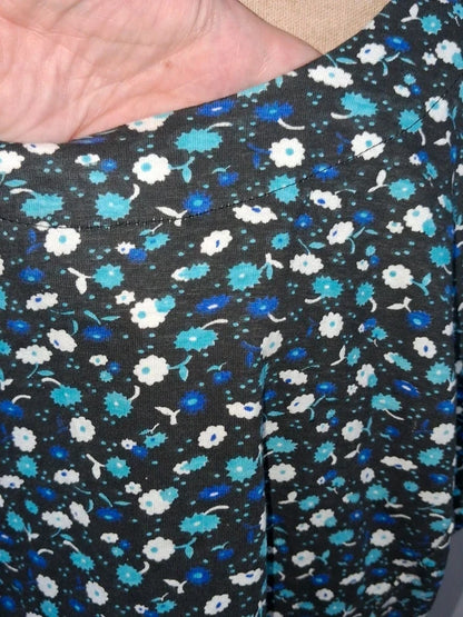 Robe jersey légère fleurie Blancheporte 54 – État Neuf