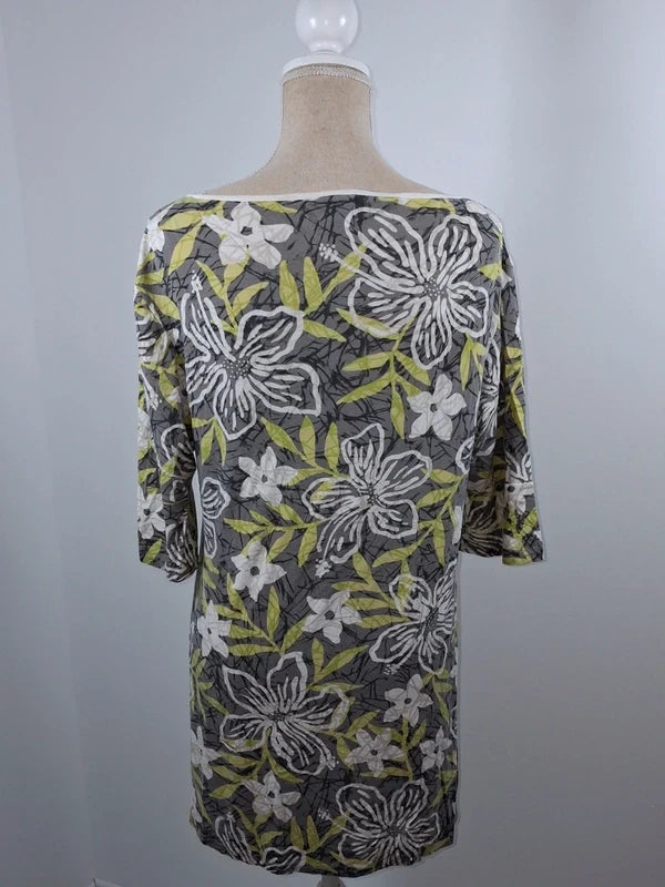 Tunique longue fluide fleurie style bohème chic Taille M