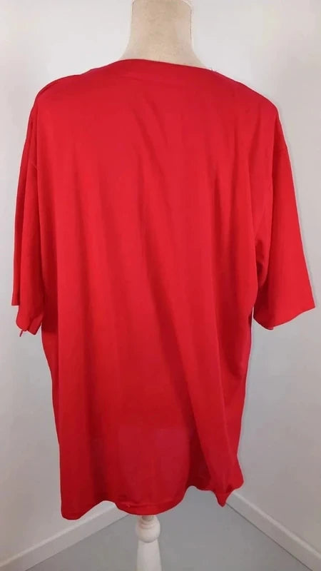 Tee-shirt Rouge Confortable - Étiquette XXXXL
