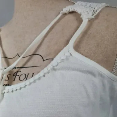 Débardeur O'neill Blanc Bohème - Taille S - Dentelle & Pompons