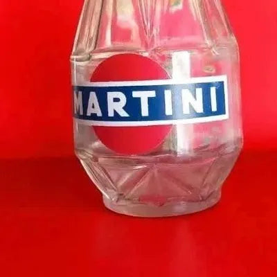 Carafe Verre Martini Bistro Bar Pichet Publicitaire Vintage