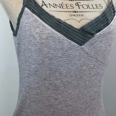 Lola Espeleta Striped Cami Top - Heather Grey - Very Good Condition - Size M
