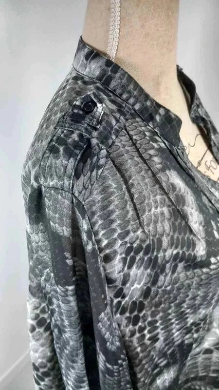 Chemise Fluide Imprimé Python - M&S Mode - Taille 52/54