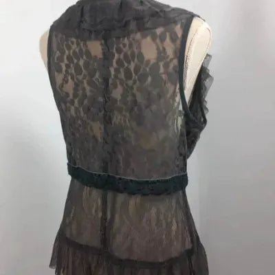 Black Lace Sleeveless Gilet Street One - Size 38 (M) - Romantic Style