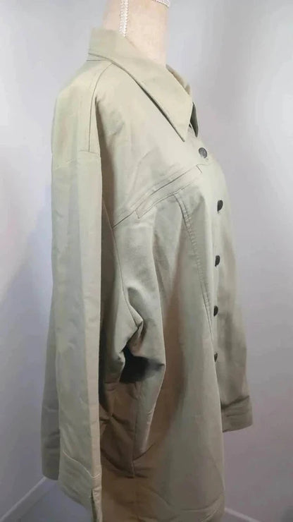 Chemise/Veste Oversize Vert Sauge/Kaki - Miss Lucci - T. 4/54
