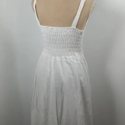 100% Cotton White Nile Dress – Bohemian Chic & Lightweight – NEW – Size 2