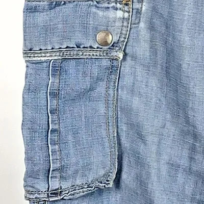 MIM Fluid Lightweight Denim Cargo Pants – Y2K / Streetwear Style – Size 34