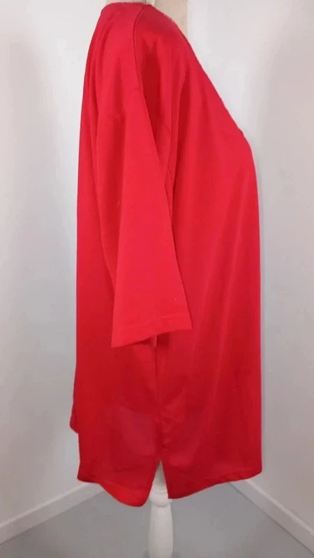 Tee-shirt Rouge Confortable - Étiquette XXXXL