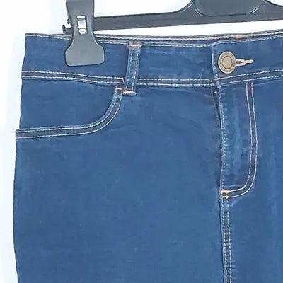 Jupe Droite en Jean Tissaia Basics Bleu Brut – Taille 38