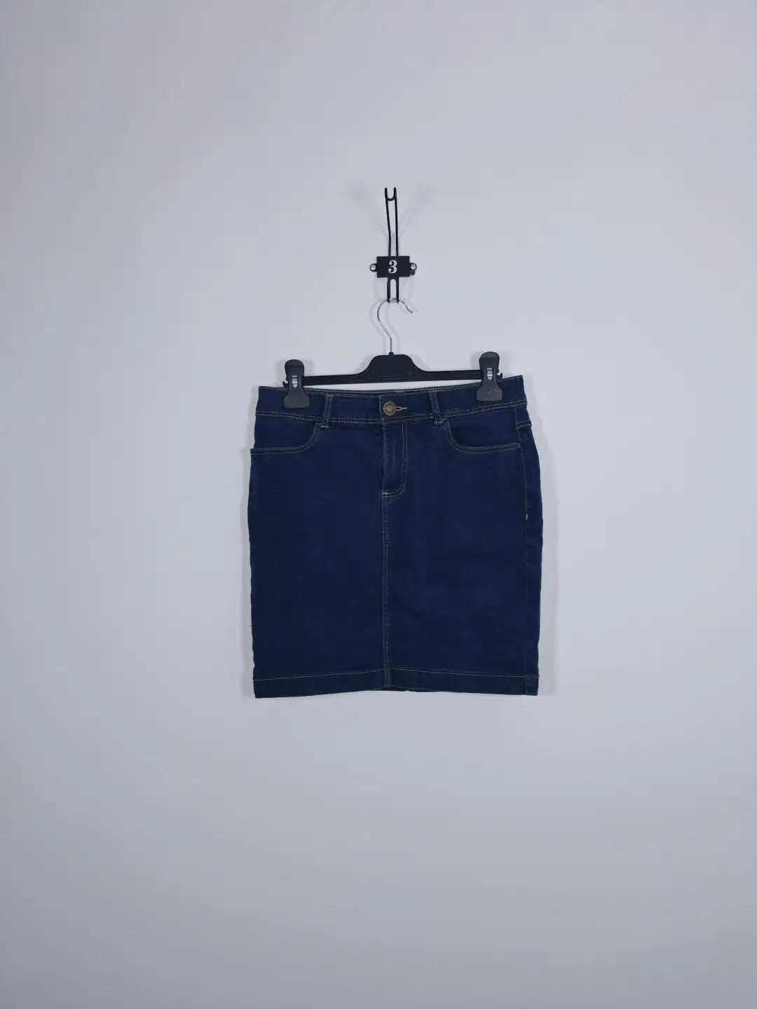 Jupe Droite en Jean Tissaia Basics Bleu Brut – Taille 38