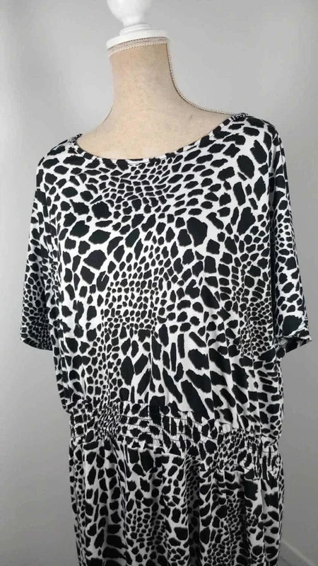 Robe Fluide Imprimé Animalier - DAXON - Taille 52/54/56