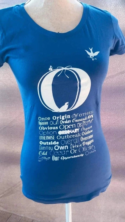 Tee-shirt Graphique Bleu Roi - Agathe Velmont - Taille 1