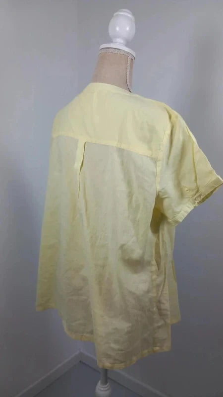 Tunique Scottage Jaune 100% Coton - Taille 6 (XXL/48)