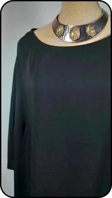 Belle longue tunique noire marque H&M taille 54