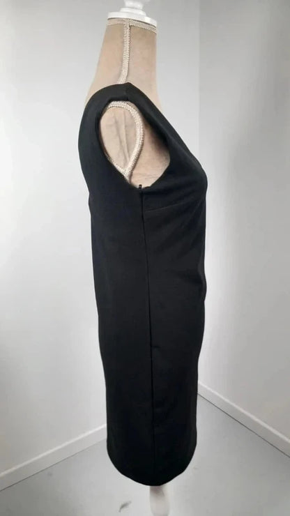 Robe Noire Ajustée KOTON - Taille L (40) - NEUVE sans Étiquette - Chic & Busines