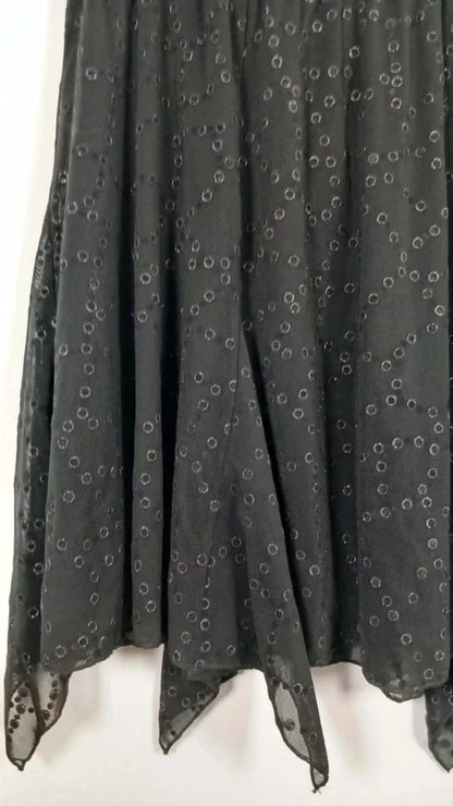 Jupe Noire en Tulle Ligne à suivre - Taille 42 - Coupe Asymétrique à Pointes