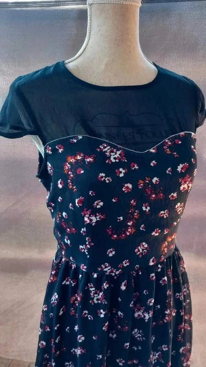 Petite Robe Noire & Grise Graphique – Fashion Private Company taille 38