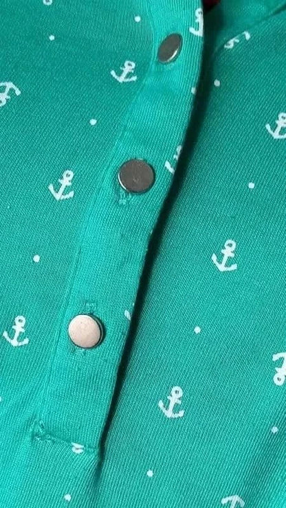 Tunique verte motif ancre taille 54/56