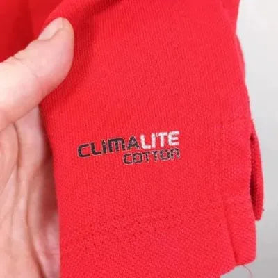 Polo Adidas Climalite Cotton Rouge – Taille S