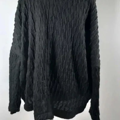 Pull Léger Jean Marc Philippe – Maille Relief – Coupe Chauve-Souris – Col V – Grande Taille 52/56