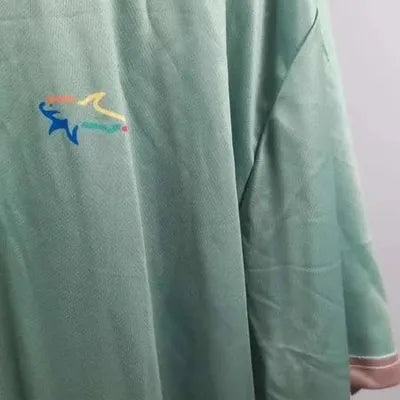 Polo Homme Neuf 4XL - Vert Sapin & Col Satiné Beige - Golf / Décontracté