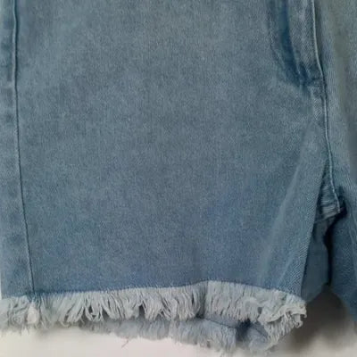 Weekend Vibes Denim Shorts – Light Blue – Frayed Hem – Bohemian Style