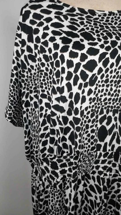 Robe Fluide Imprimé Animalier - DAXON - Taille 52/54/56