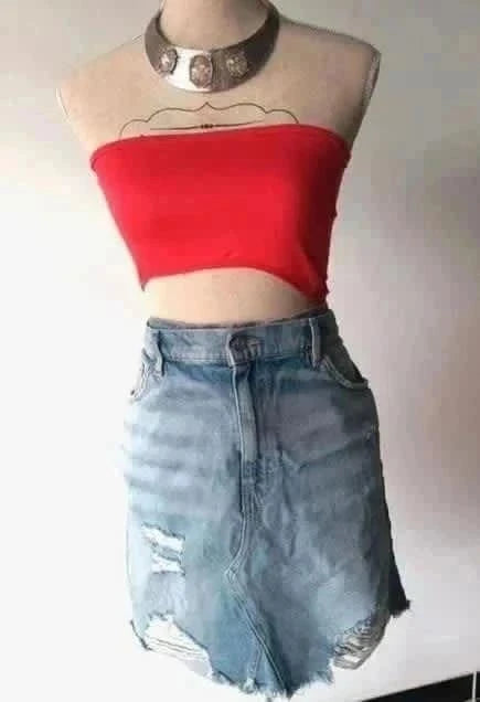 Jupe destroy H&M en taille 50 original avec un côté rock