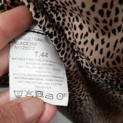Tunique Longue Jacqueline Riu – Imprimé Animalier Chic – Taille 44 – TBE