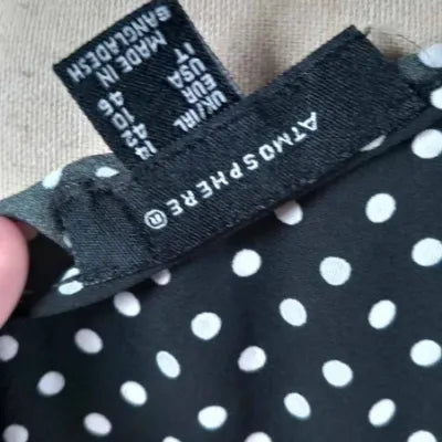 Atmosphere Sleeveless Top – White/Black Polka Dot Print – Chic Retro Style