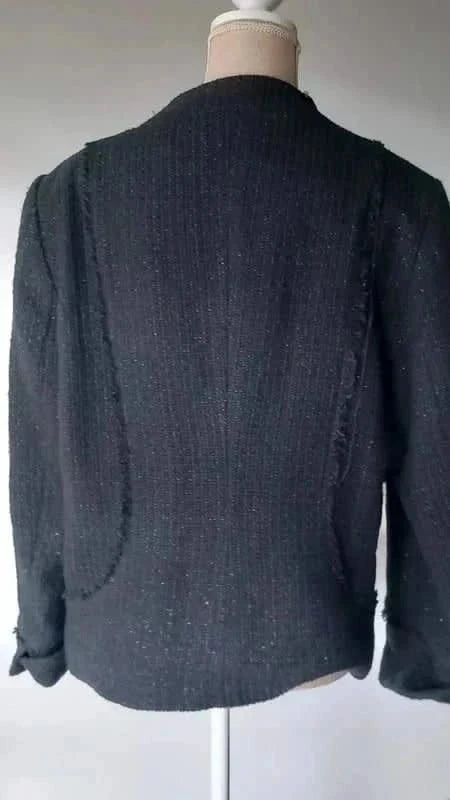 Blazer noir et fils argenté taille 44