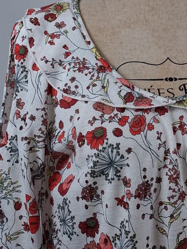 Blouse fluide fleurie Bréal – Excellent état – Taille 38
