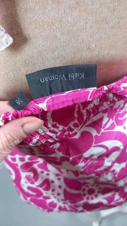 Top Dos Nu Floral Rose & Blanc KIABI - Taille 38 (M)