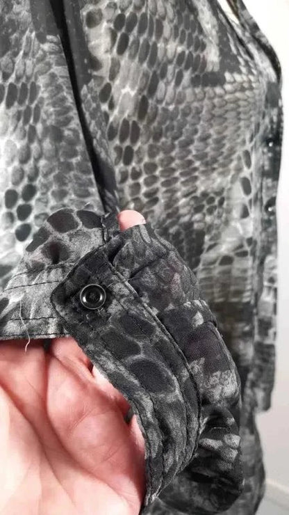 Chemise Fluide Imprimé Python - M&S Mode - Taille 52/54