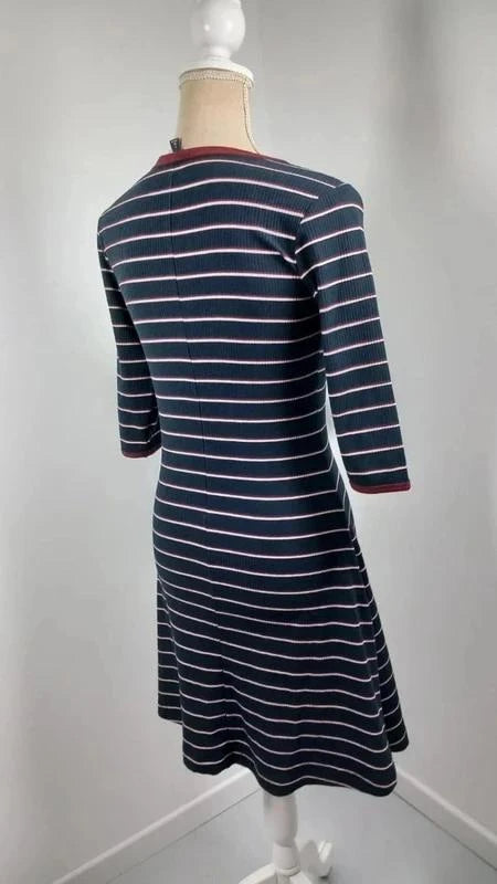 KIABI Blue and Red Sailor Dress – Size S