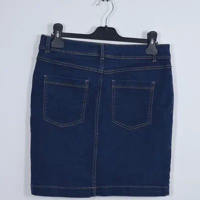 Jupe Droite en Jean Tissaia Basics Bleu Brut – Taille 38