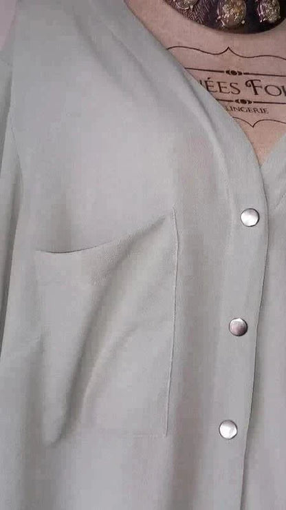 Chemise verte menthe de chez Kiabi