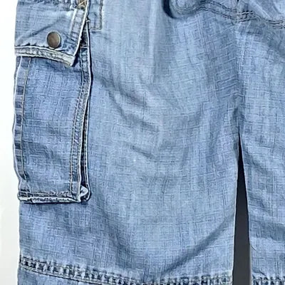 MIM Fluid Lightweight Denim Cargo Pants – Y2K / Streetwear Style – Size 34