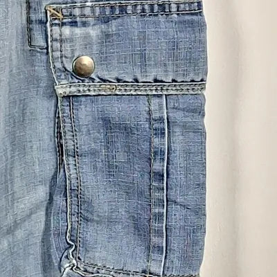 MIM Fluid Lightweight Denim Cargo Pants – Y2K / Streetwear Style – Size 34