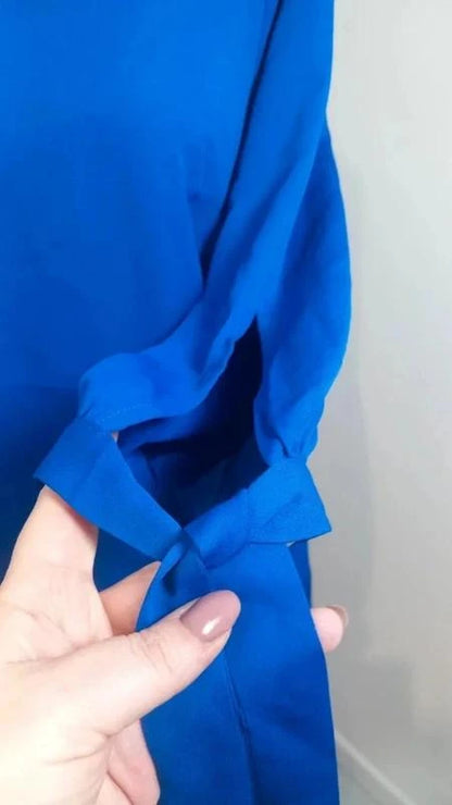 Longue Tunique/Robe courte NEUVE - T. 40 - Mademoiselle R (La Redoute) - Bleu Ro