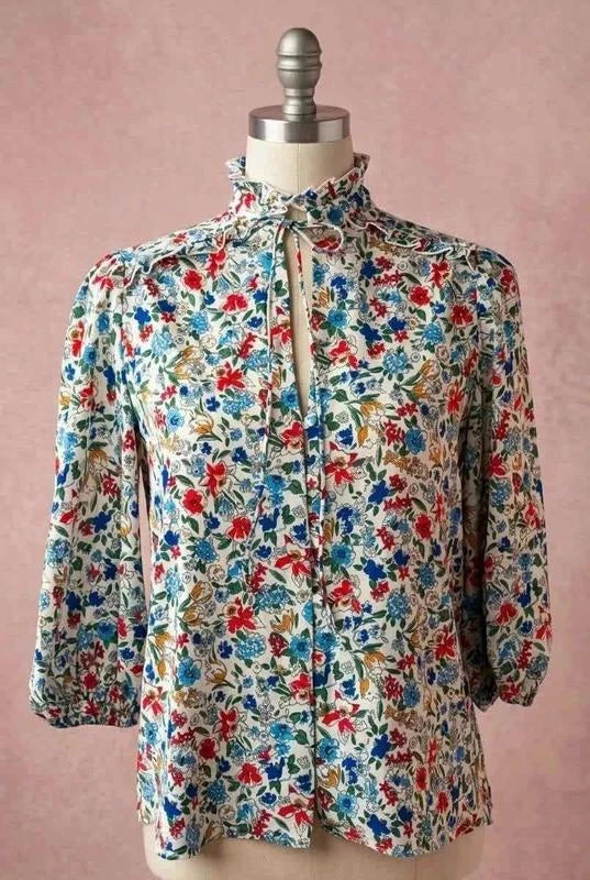 Sublimissime Chemise Mango Neuve - Style Rétro taille xs